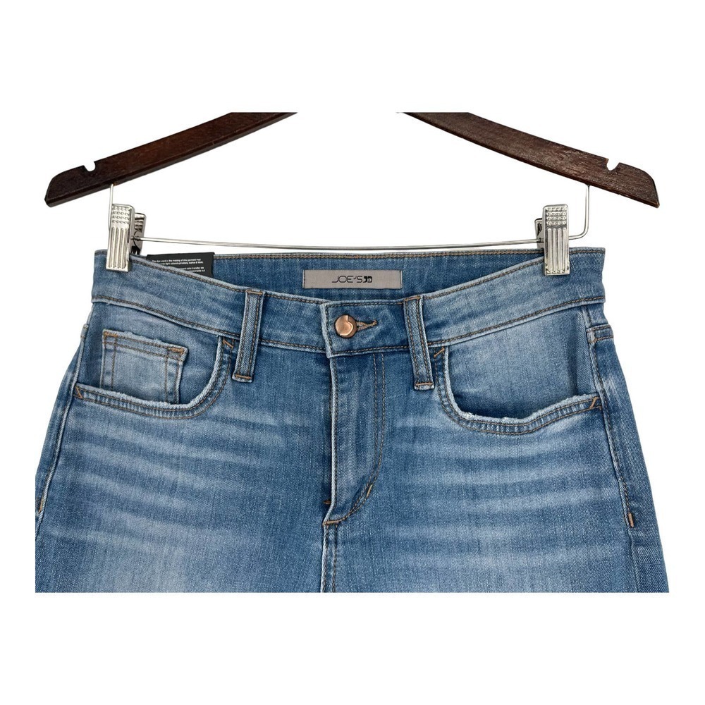Joe's Jeans Mid Rise Boyfriend wide leg Crop w/ Raw Hem- Size 25-NWT- MSRP $189 - Picture 3 of 9